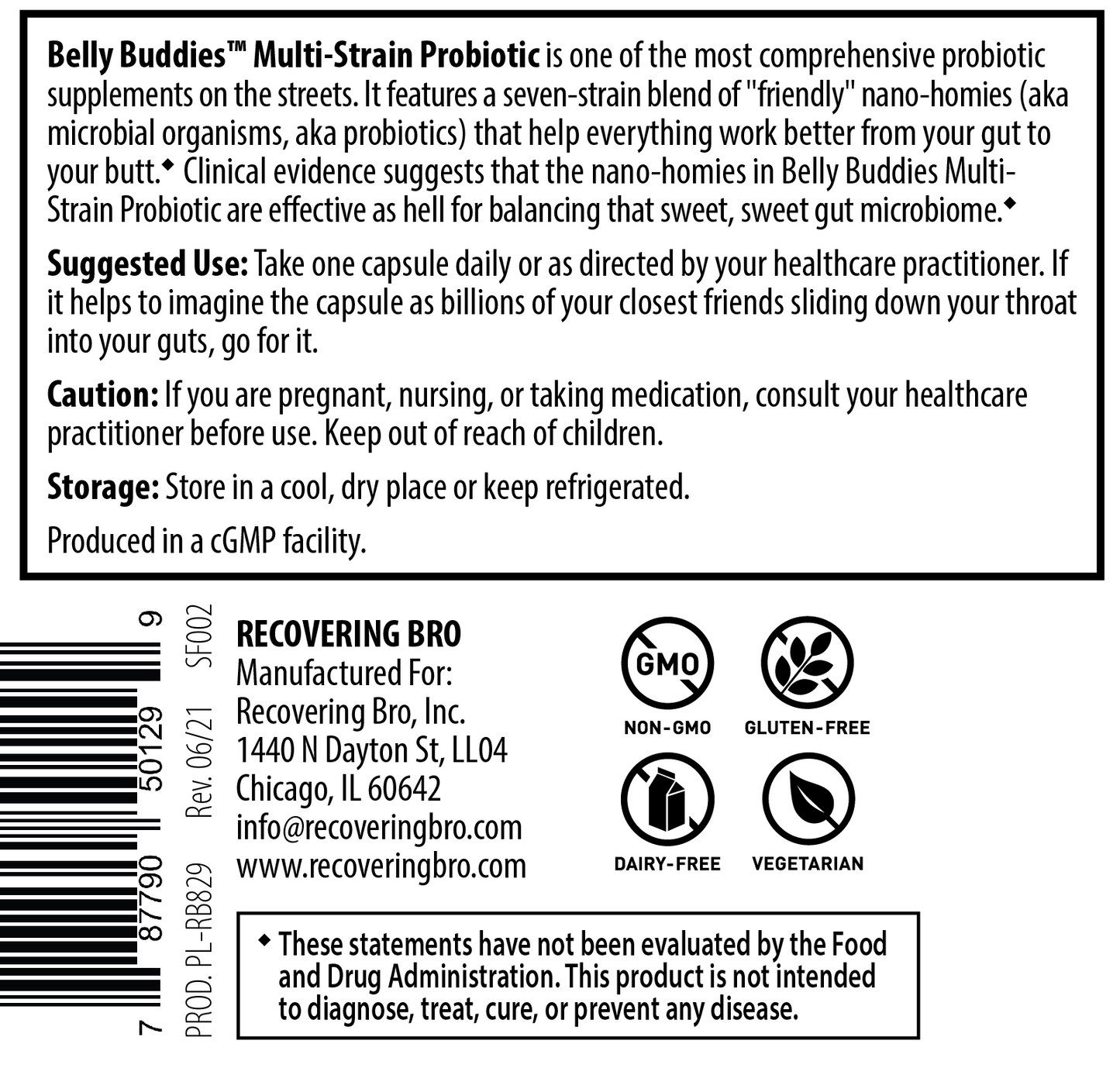 Belly Buddies Multi-Strain Probiotic