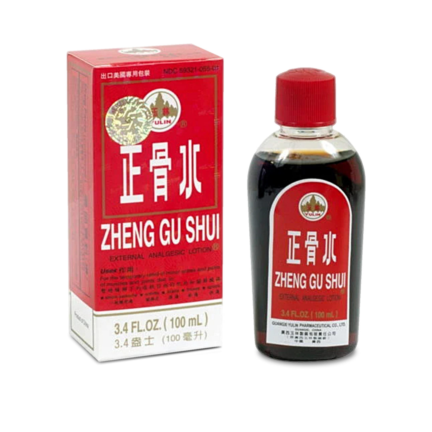Zheng Gu Shui is a topical that may aid in increasing circulation topically, to the injured areas and help heal and reduce pain.